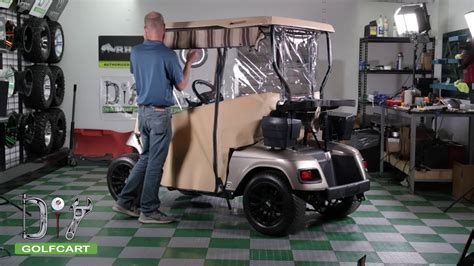 sunbrella golf cart enclosure installation